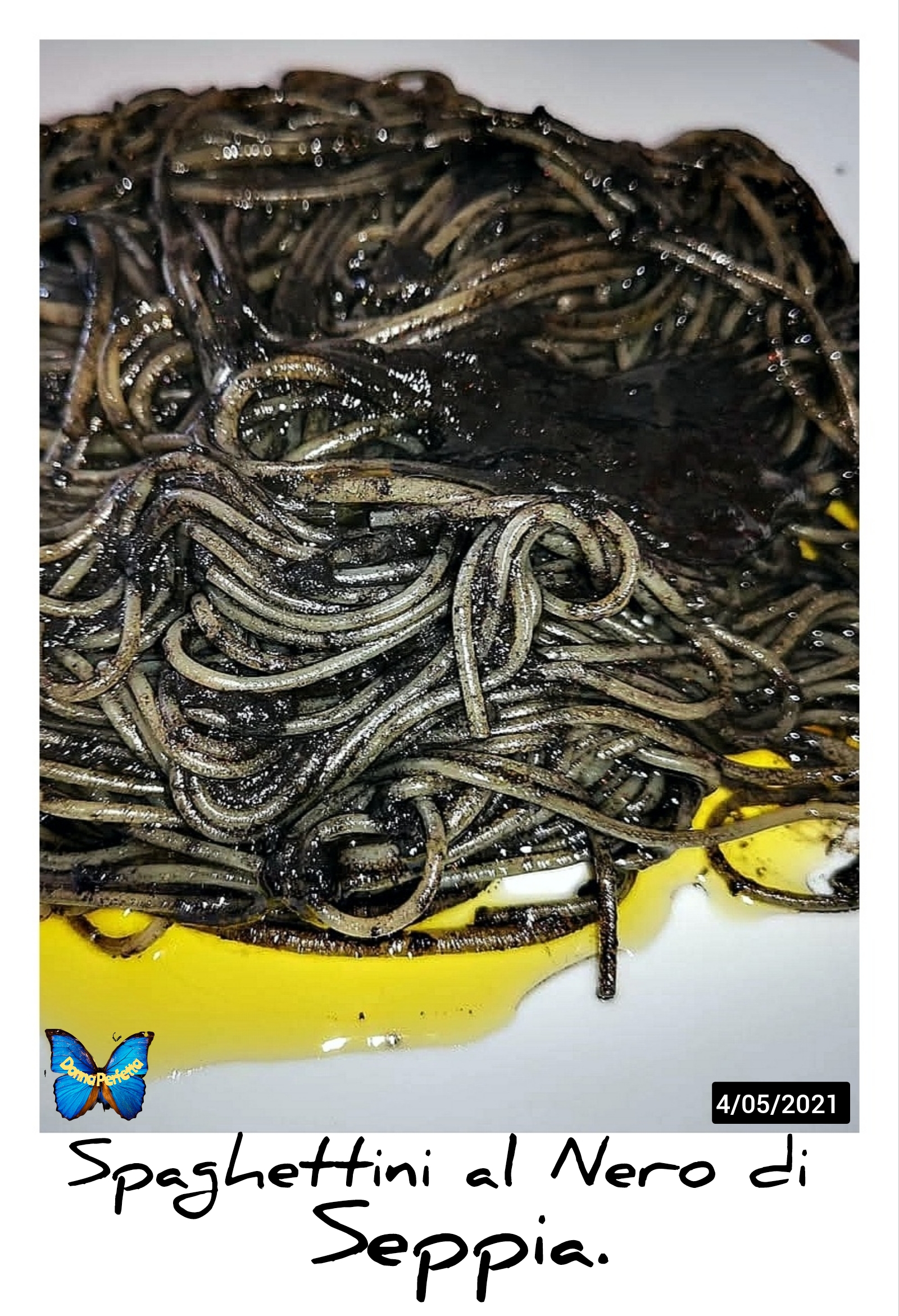 SPAGHETTINI AL NERO DI SEPPIA.