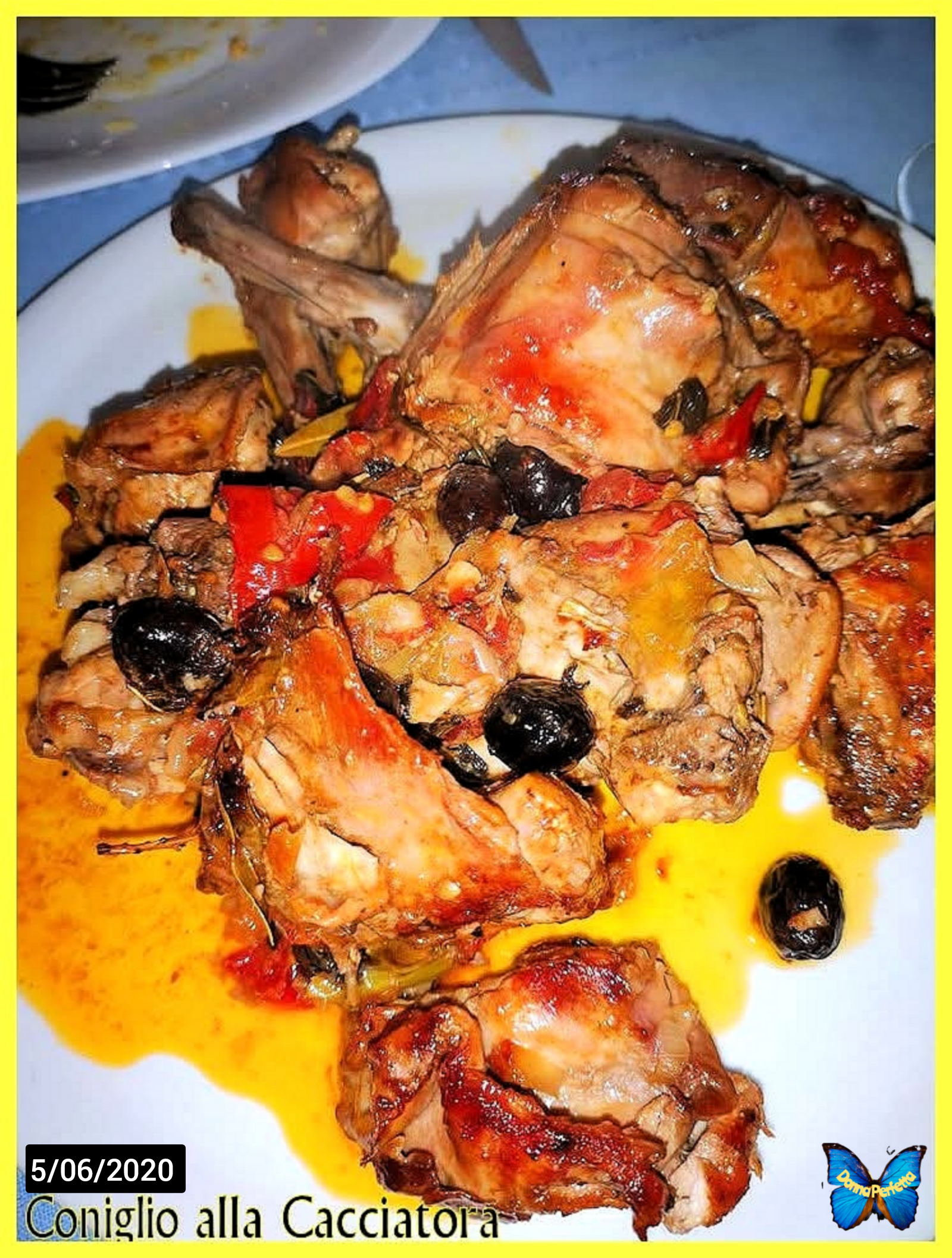 CONIGLIO alla CACCIATORA. 