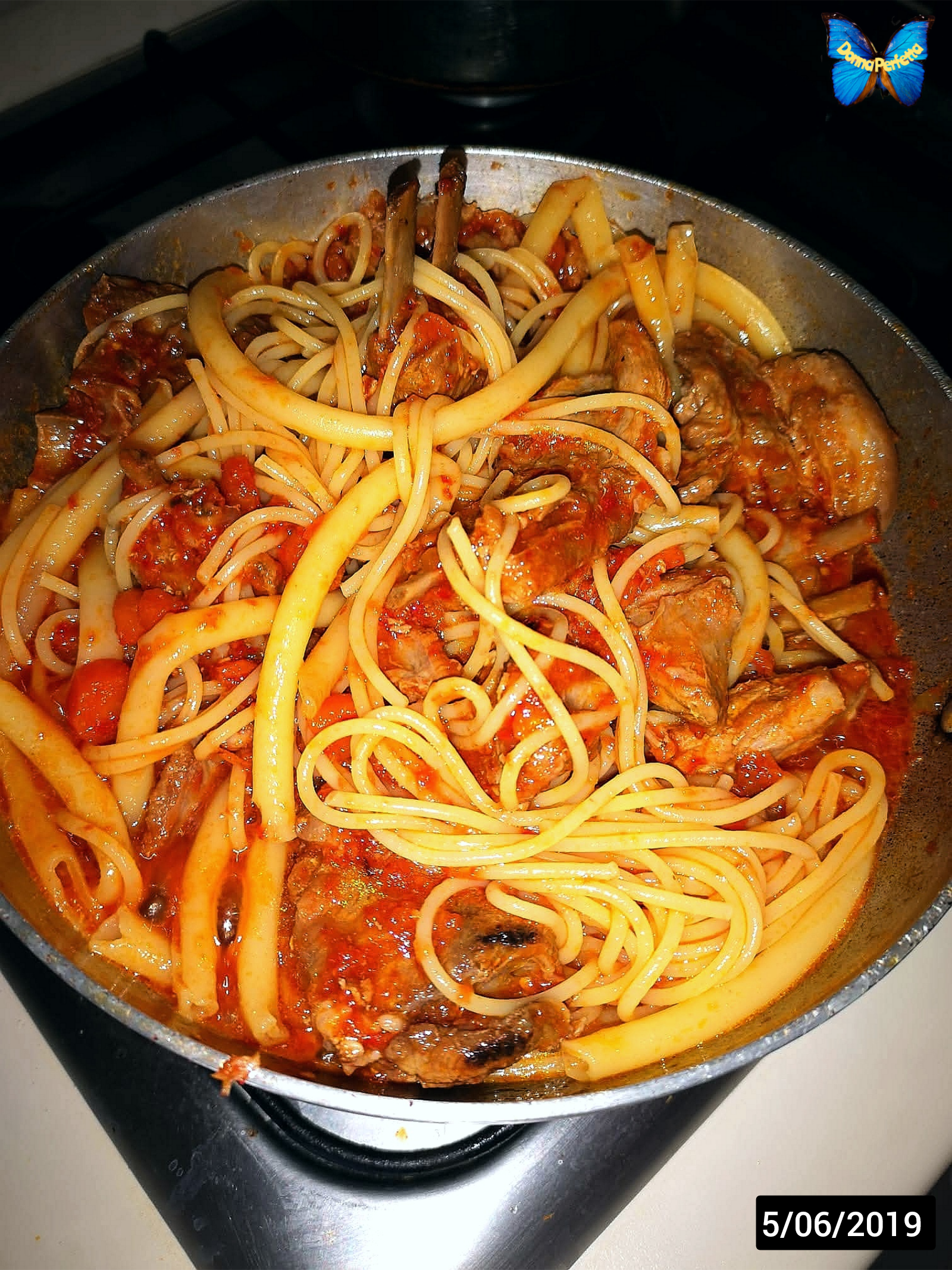 PASTA NBROGGHJATA AL CINGHIALE.