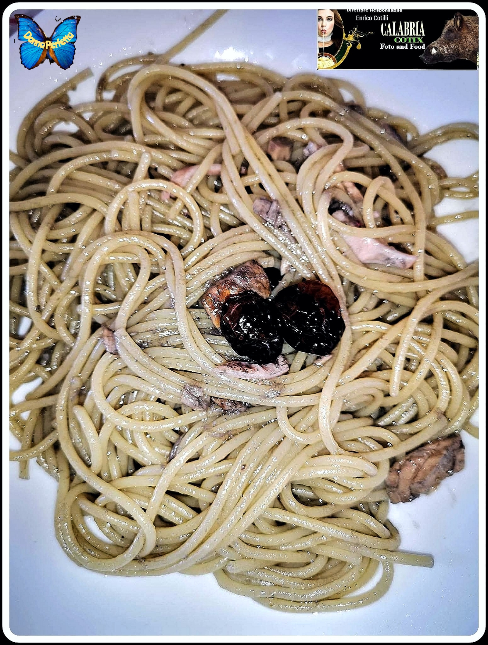 SPAGHETTI alla SEPPIA e MOSCARDINO. 