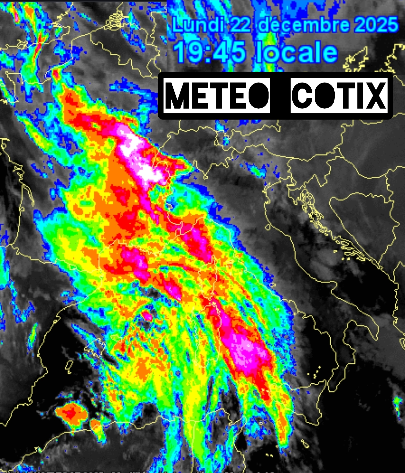 METEO MOLTO CRITICO. OCCHIO!!!!! 