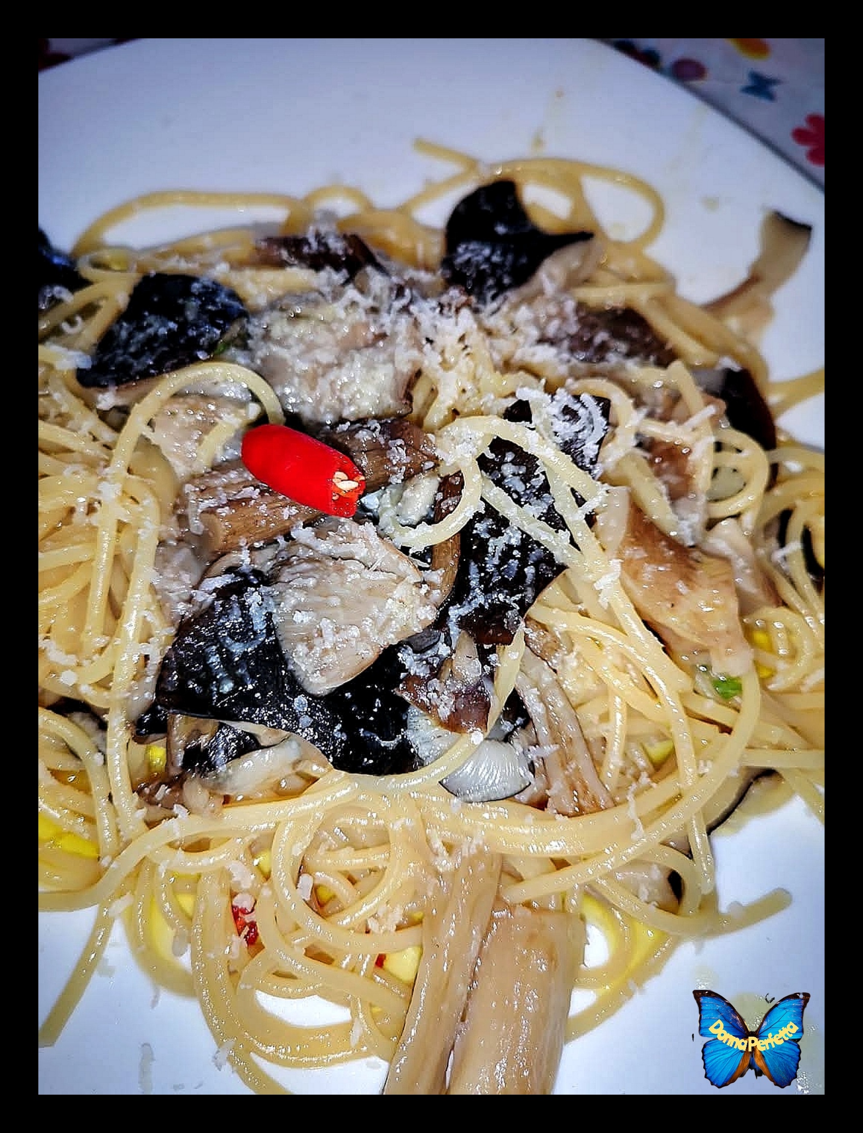 SPAGHETTI alla BOSCAIOLA (Olivadese). 