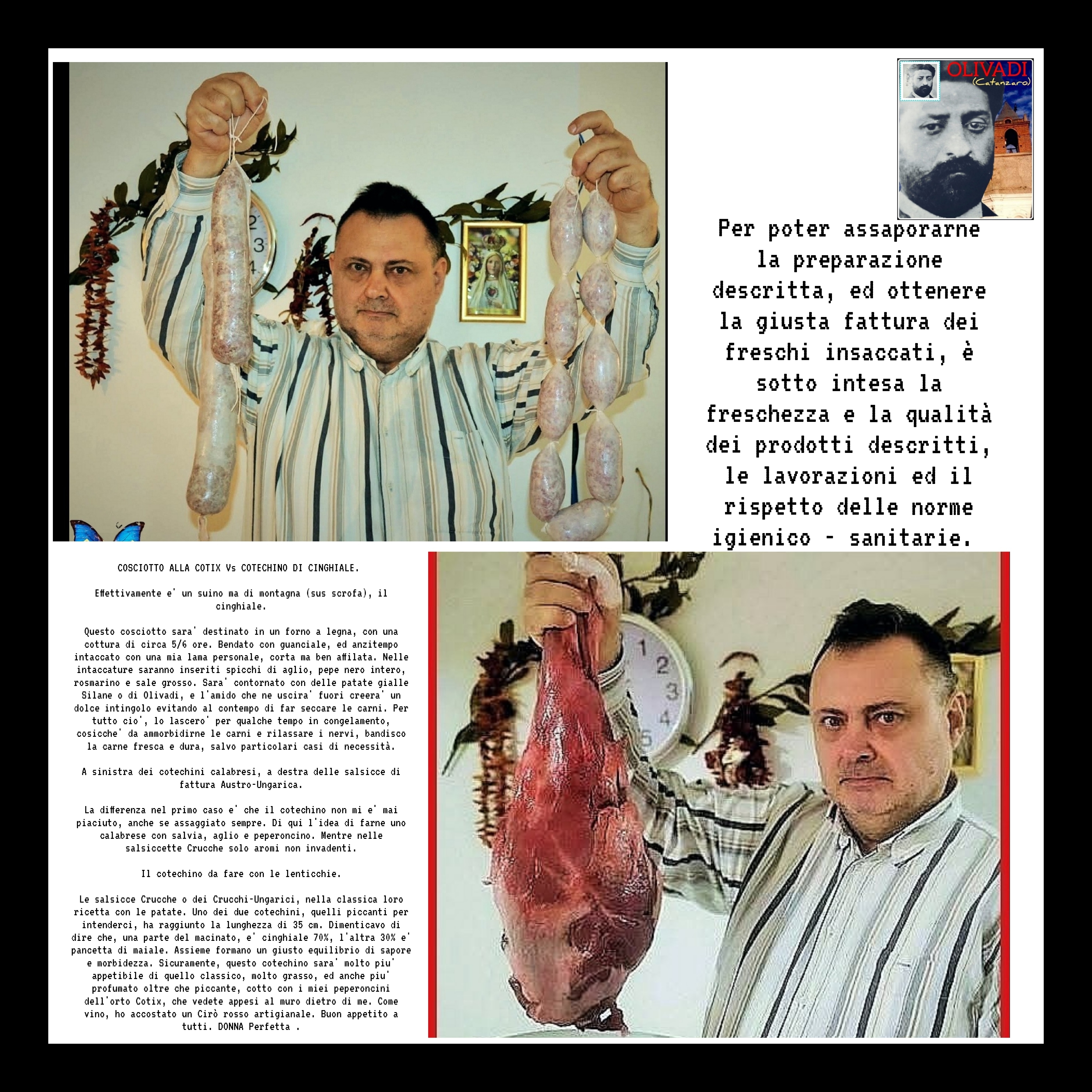 COSCIOTTO ALLA COTIX Vs COTECHINO DI CINGHIALE. 