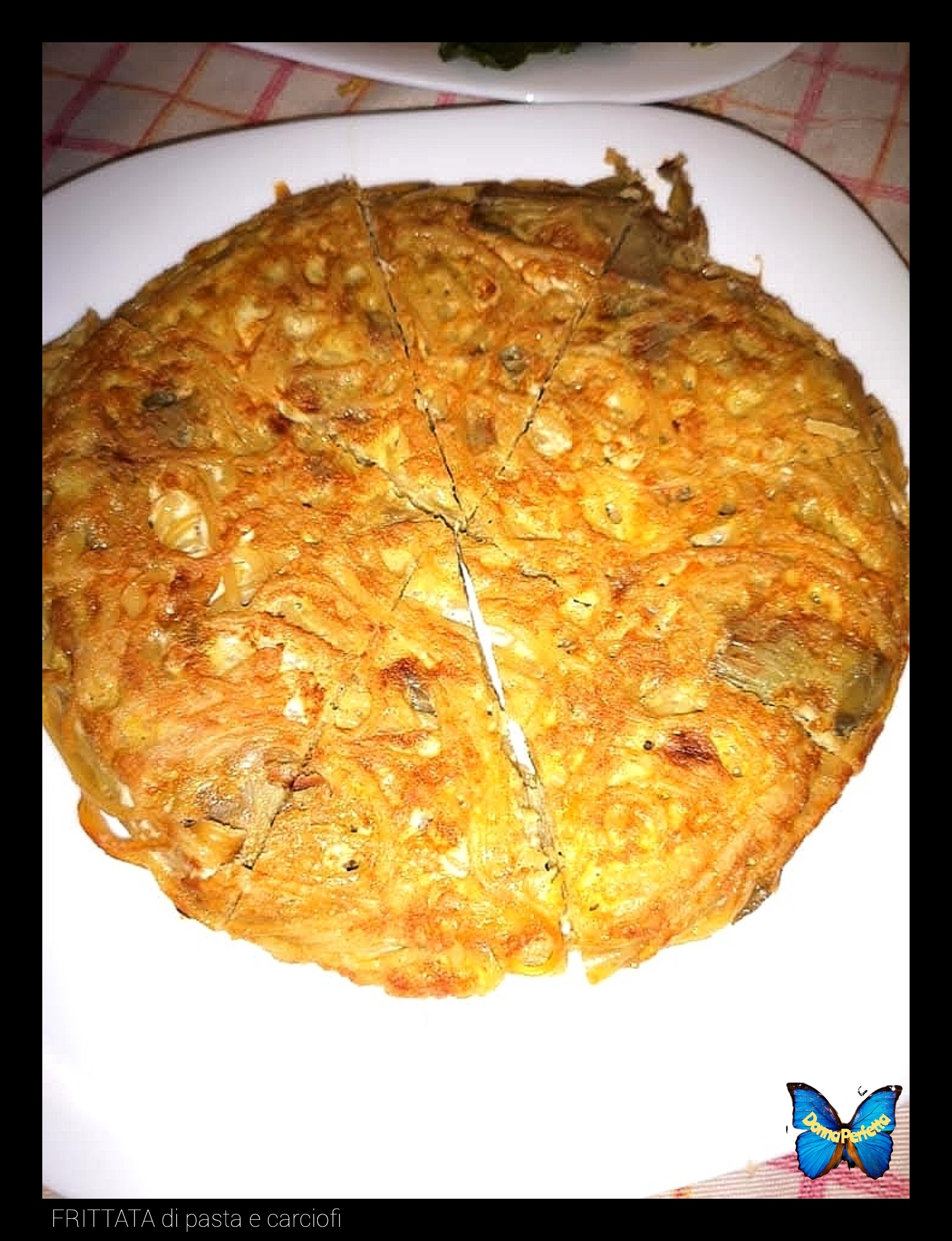FRITTATA DI PASTA E CARCIOFI.