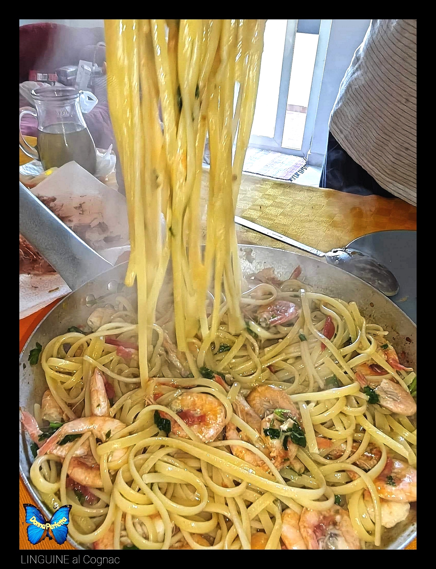 LINGUINE al Cognac.