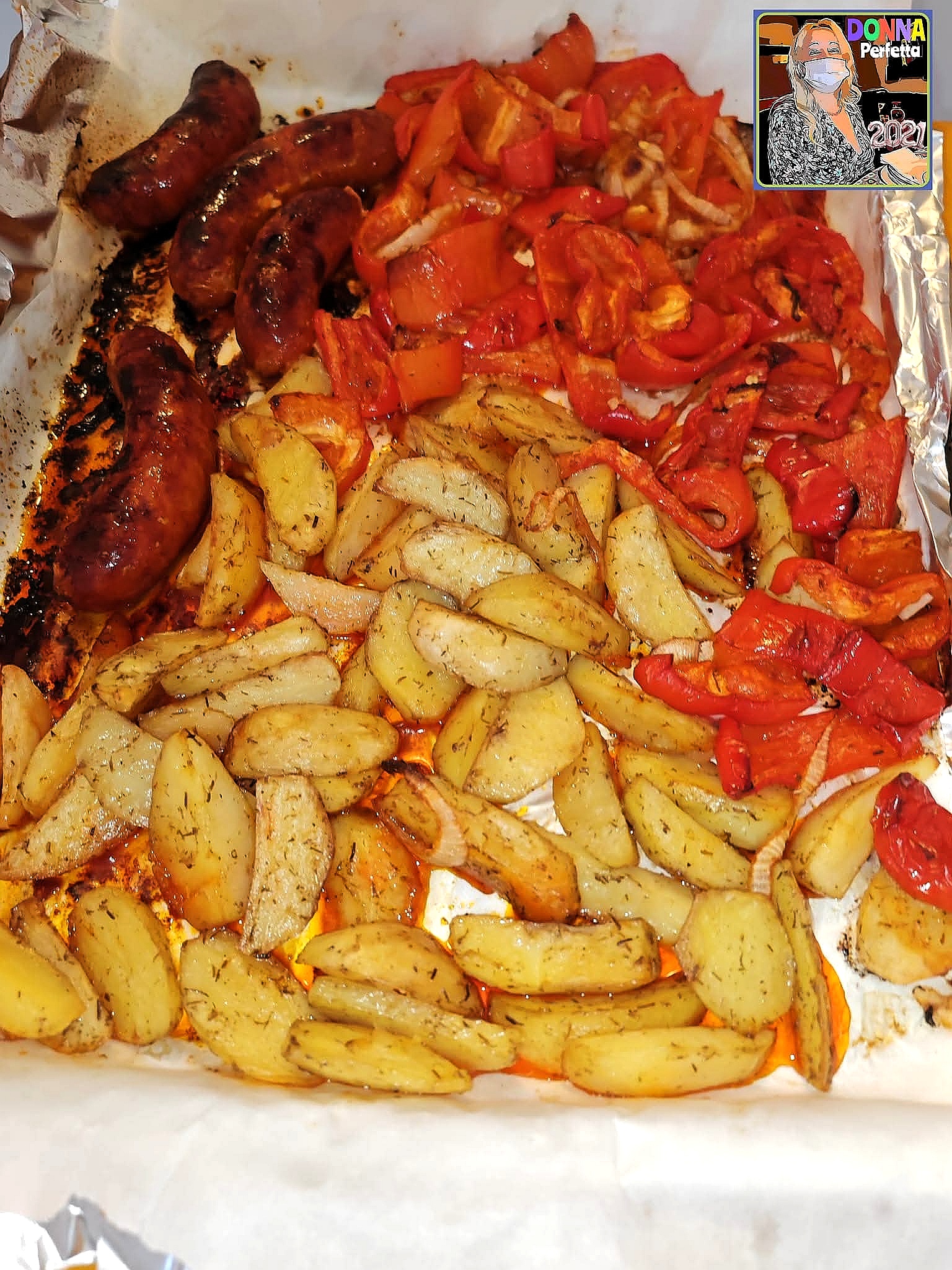 PATATE E PIPI con salsicce. 