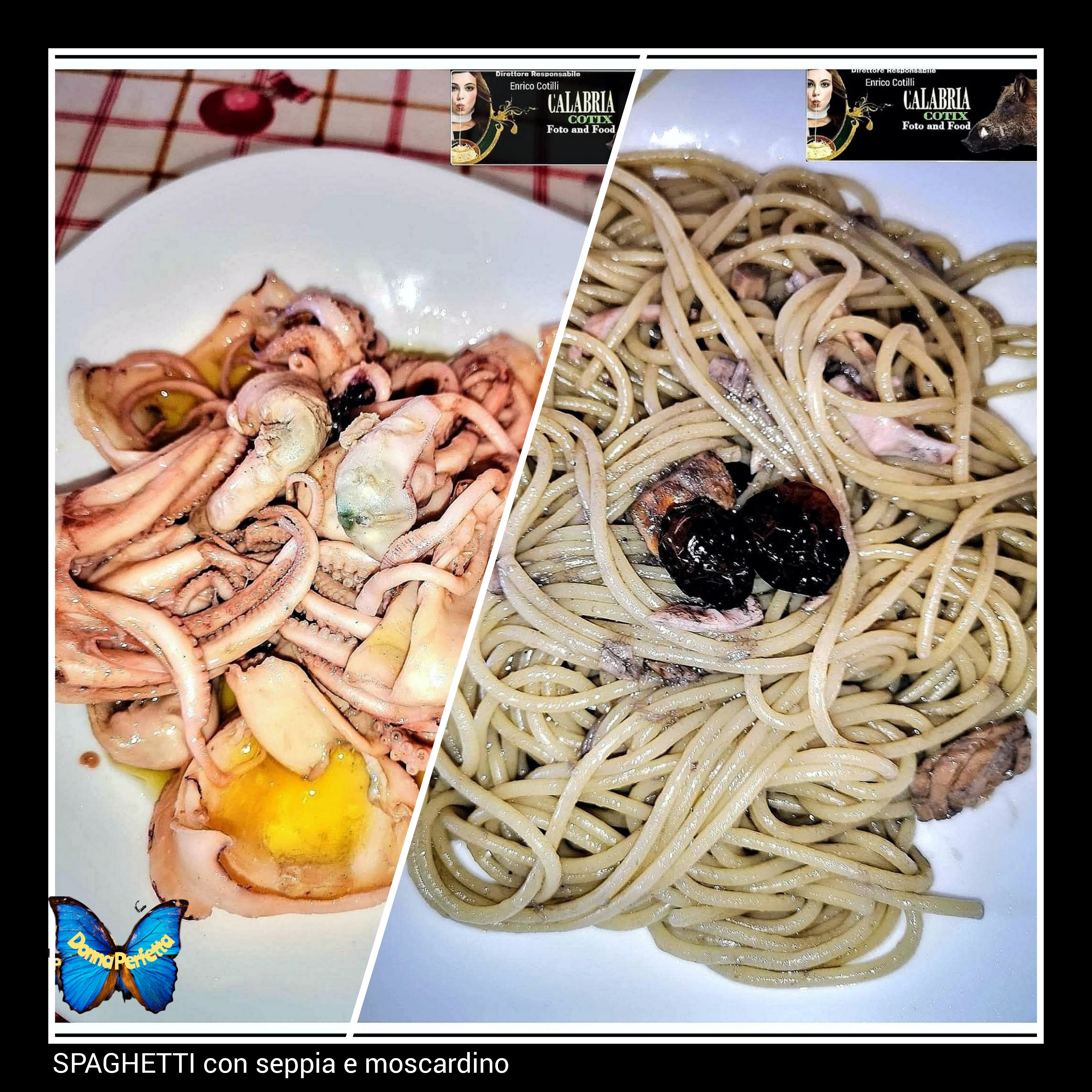 SPAGHETTI seppia e moscardino