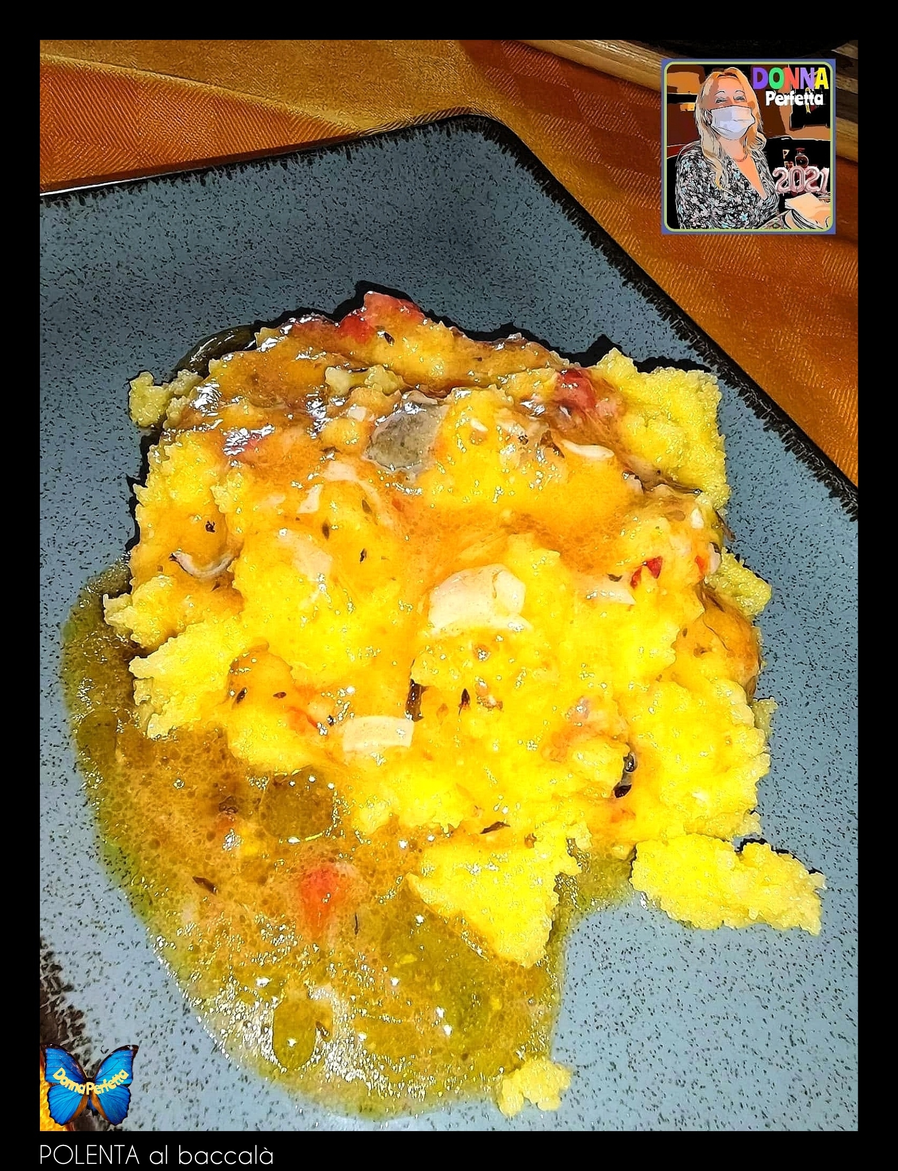 POLENTA al baccalà.