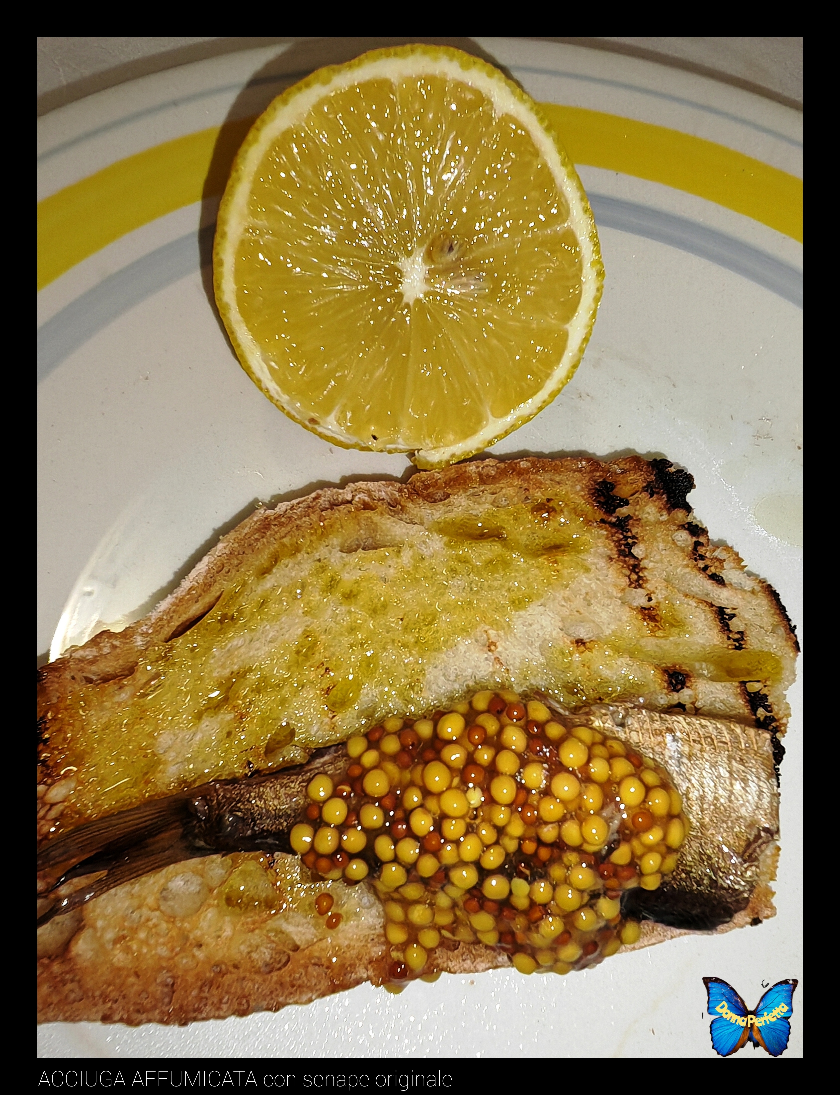 ACCIUGA AFFUMICATA con senape originale.