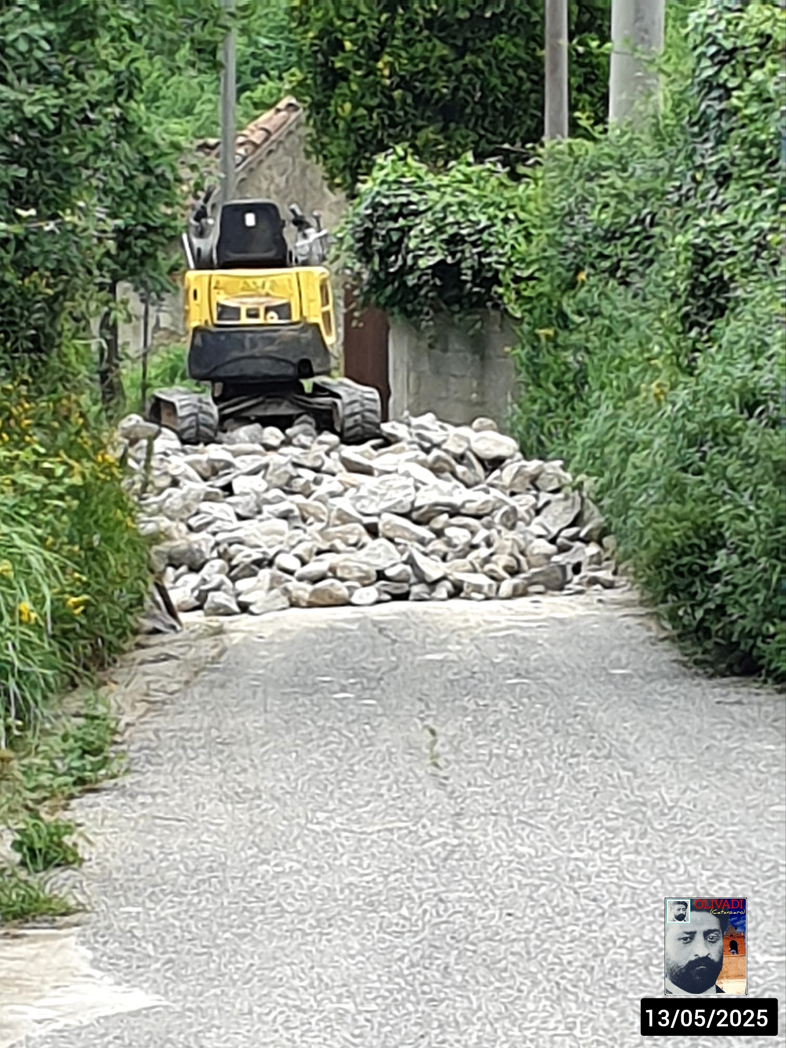 Olivadi: Lavori sullo smottamento di Manno. 