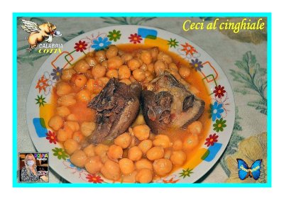 ZUPPA DI CECI E CINGHIALE. 