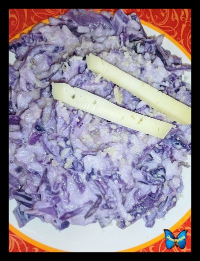 RISO AL CAVOLO ROSSO.