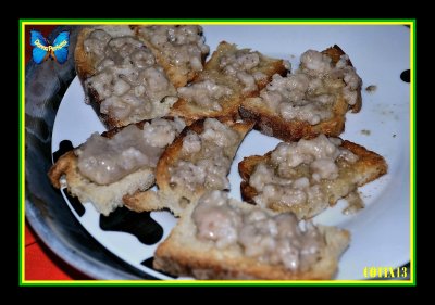 CICOLI IN BRUSCHETTA. 