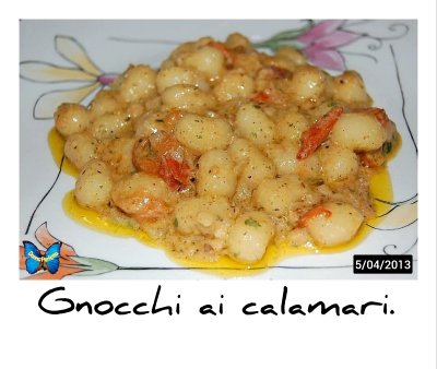 GNOCCHI AI CALAMARI. 