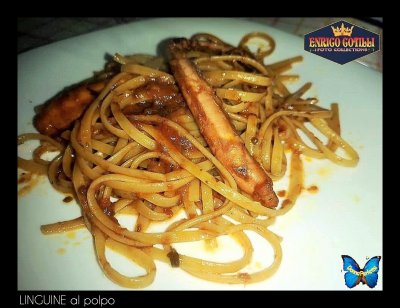 LINGUINE al polpo.