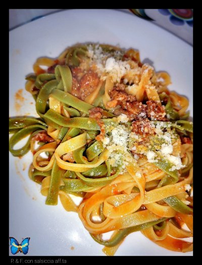 P&F con salsiccia affummicata. 