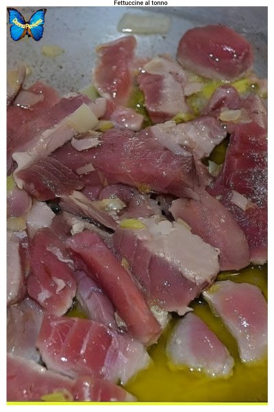 FETTUCCINE al TONNO ROSSO.