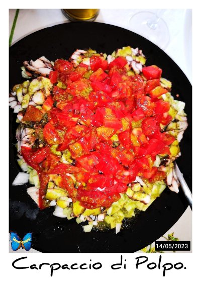 CARPACCIO DI POLPO. 